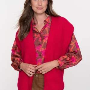 Gilet Hairy - Fuchsia