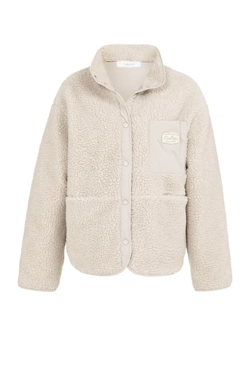 Teddy Jack Met Nylon Borstzak - Beige