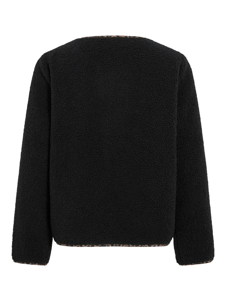 Viada Printed Piping Teddy Jacket - Zwart - Afbeelding 3