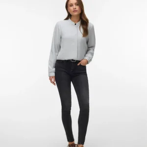 Vmjasmina Ls Bomber Jacket Exp - Lichtgrijs