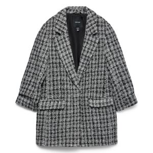 Vmfrida 3/4 Regular Blazer Noos - Zwart Dessin