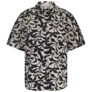 Barb Leafs Blouse - Off-white