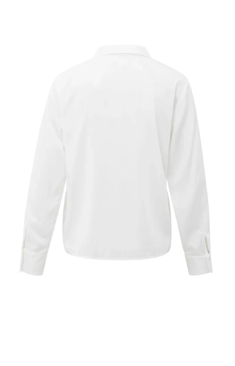 Blouse With Bow Collar Detail - Off-white - Afbeelding 3
