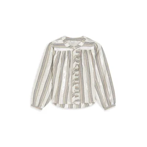 Blouse Silver Stripe - Ecru Dessin