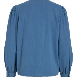 Viclio L/s Button Shirt - Rafblauw
