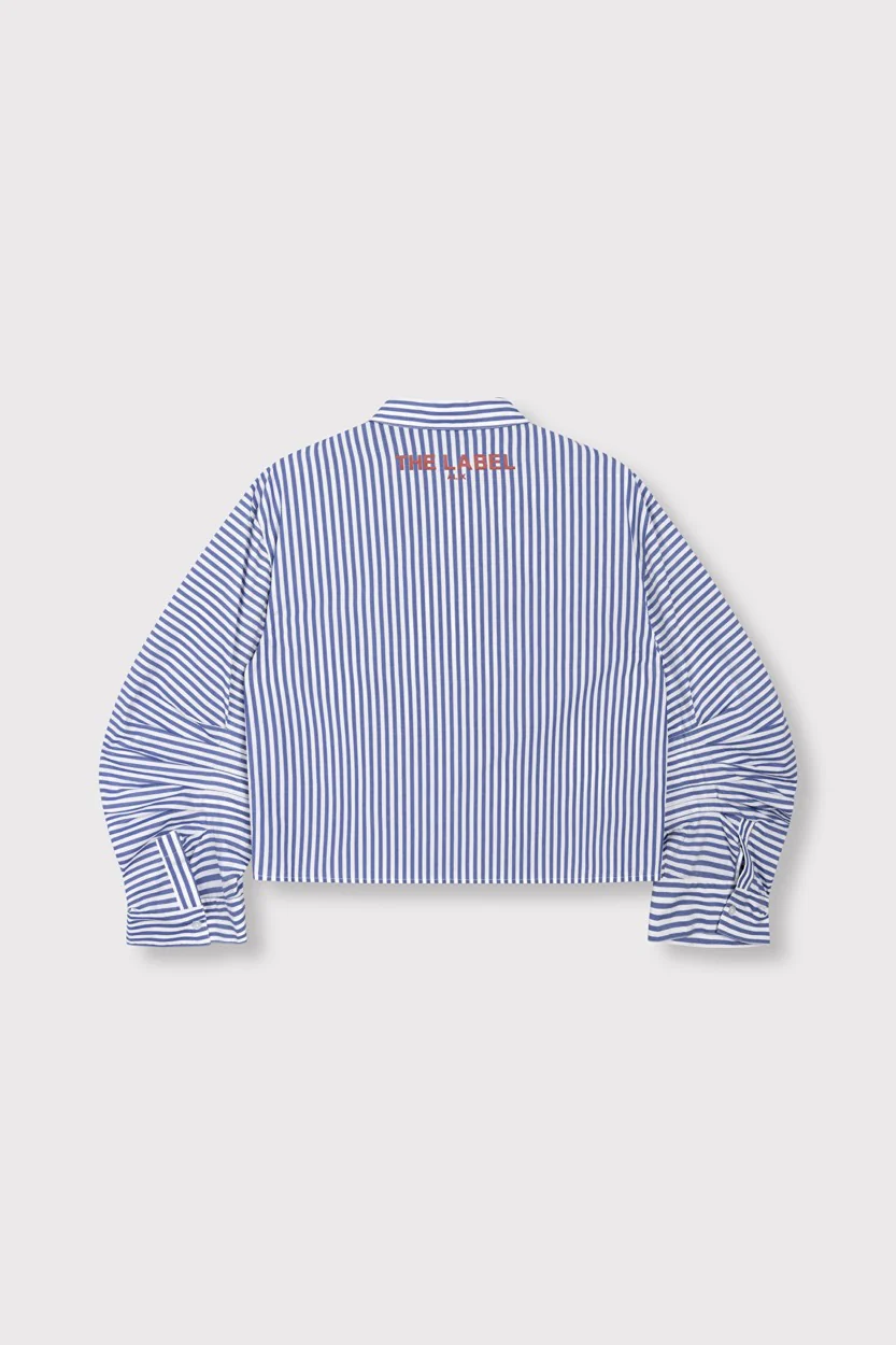 Fancy Stripe Blouse - Blauw Dessin - Afbeelding 3