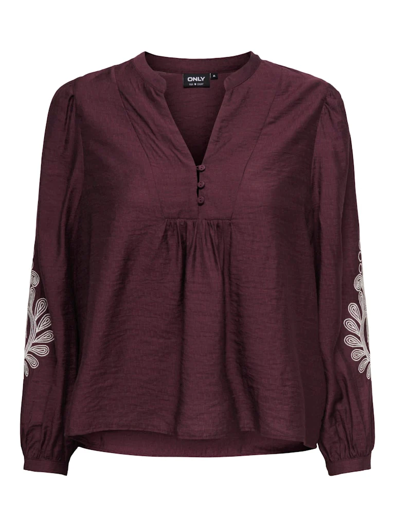 Onlkana 7/8 Top - Bordeaux - Afbeelding 2