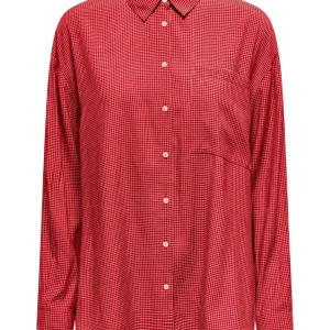 Onlmaggie Ls Check Shirt - Rood Dessin