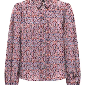 Onlnova Life Vis L/s Emma Shirt Aop - Rood Dessin