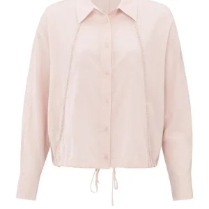 Batwing Blouse With Edges - Licht Roze