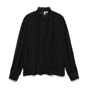 Vmhavana Ls Shirt Wvn Btq Ga - Zwart