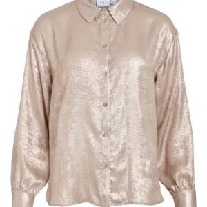 Vimetalla L/s Shirt/r - Goudkleurig