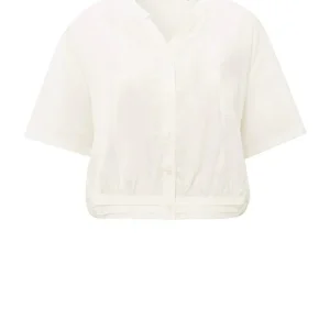 Blouse W. Drawcord And Cut Sea - Off-white