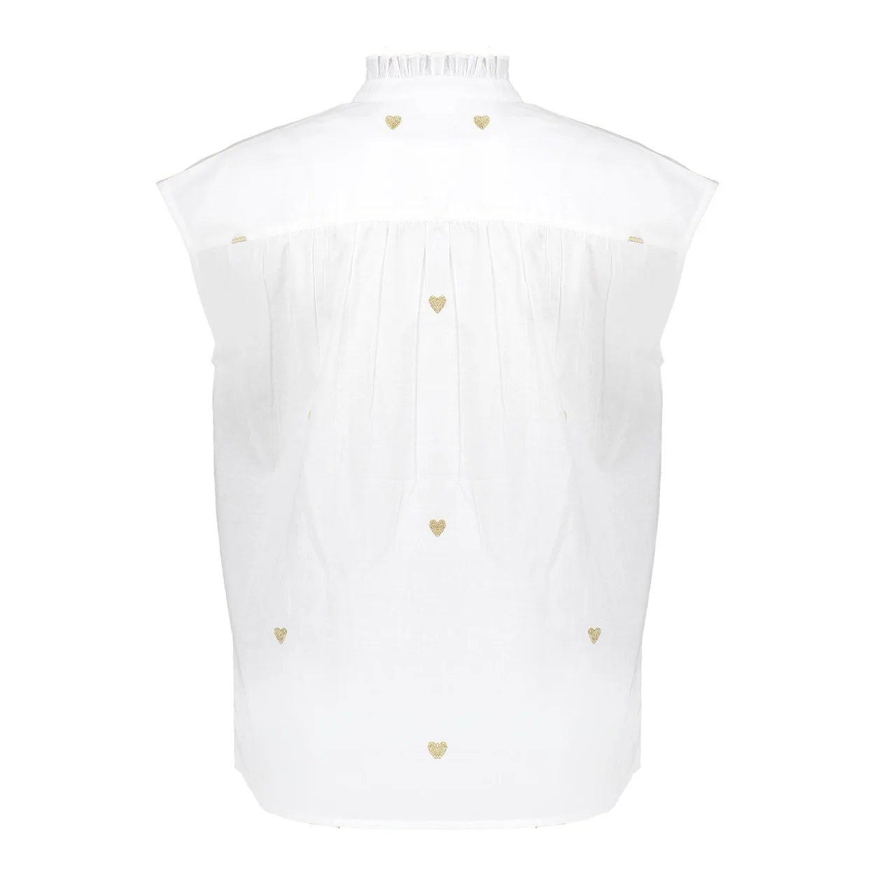 Blouse Lurex Hearts - Wit Dessin - Afbeelding 3