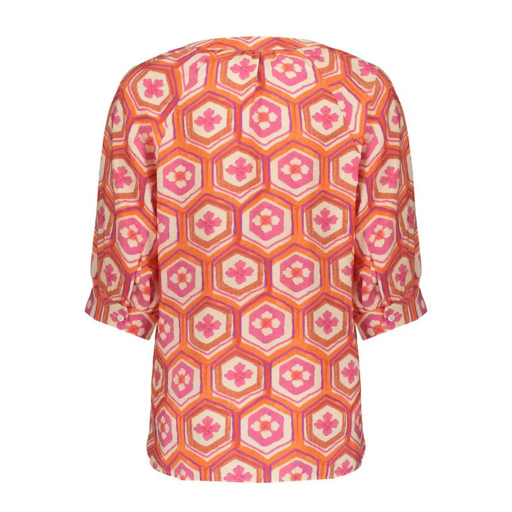 Blouse - Oranje Dessin - Afbeelding 5