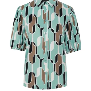 Violet Blouse - Groen Dessin