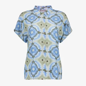 Blouse - Blauw Dessin