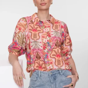 Blouse - Roze Dessin