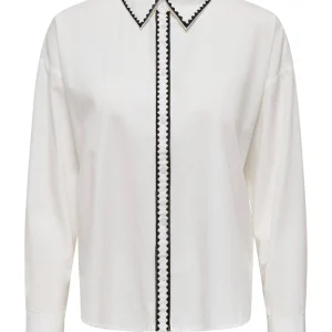 Jdylorenzo L/s Emb. Shirt Wvn - Off-white