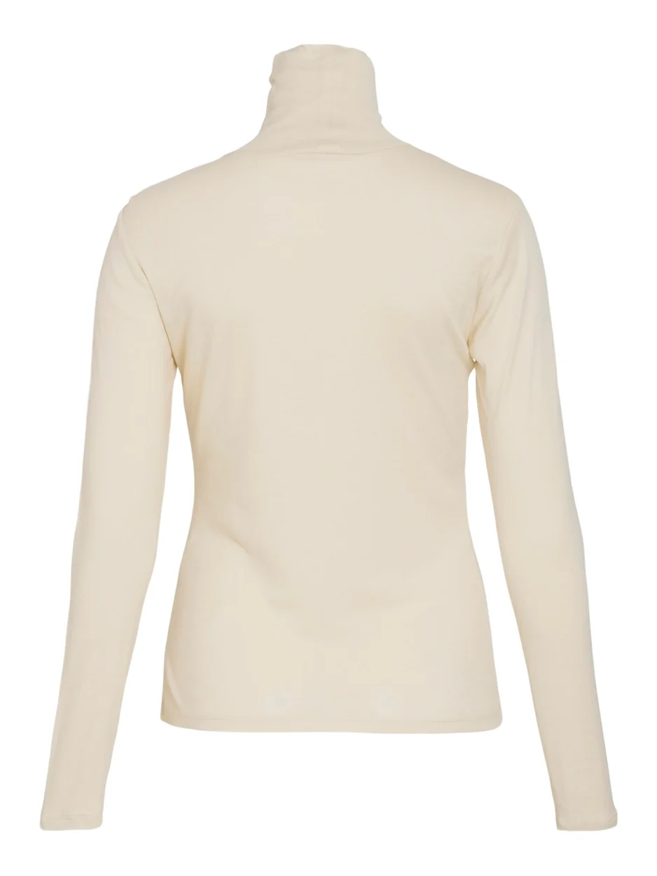 Vijolini Roll Neck L/s Top/r - Beige - Afbeelding 3