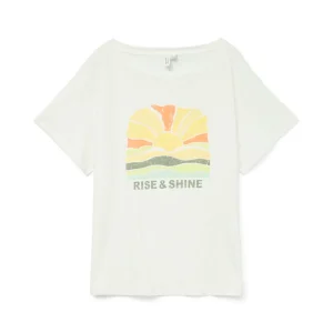 Vmdina S/s Boat Neck Top Jrs Btq Ga - Off-white