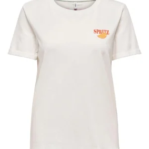 Onlkita Life S/s Drinks Top Box Jrs - Off-white