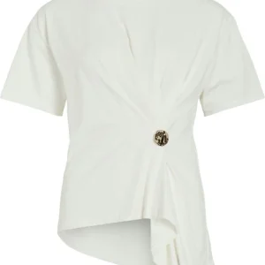 Vikalmara O-neck S/s Buckle T-shirt - Off-white