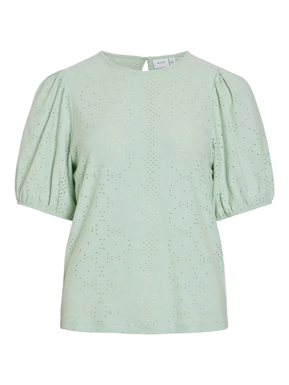 Vikally O-neck 2/4 Top - Noos - Mint - Afbeelding 2