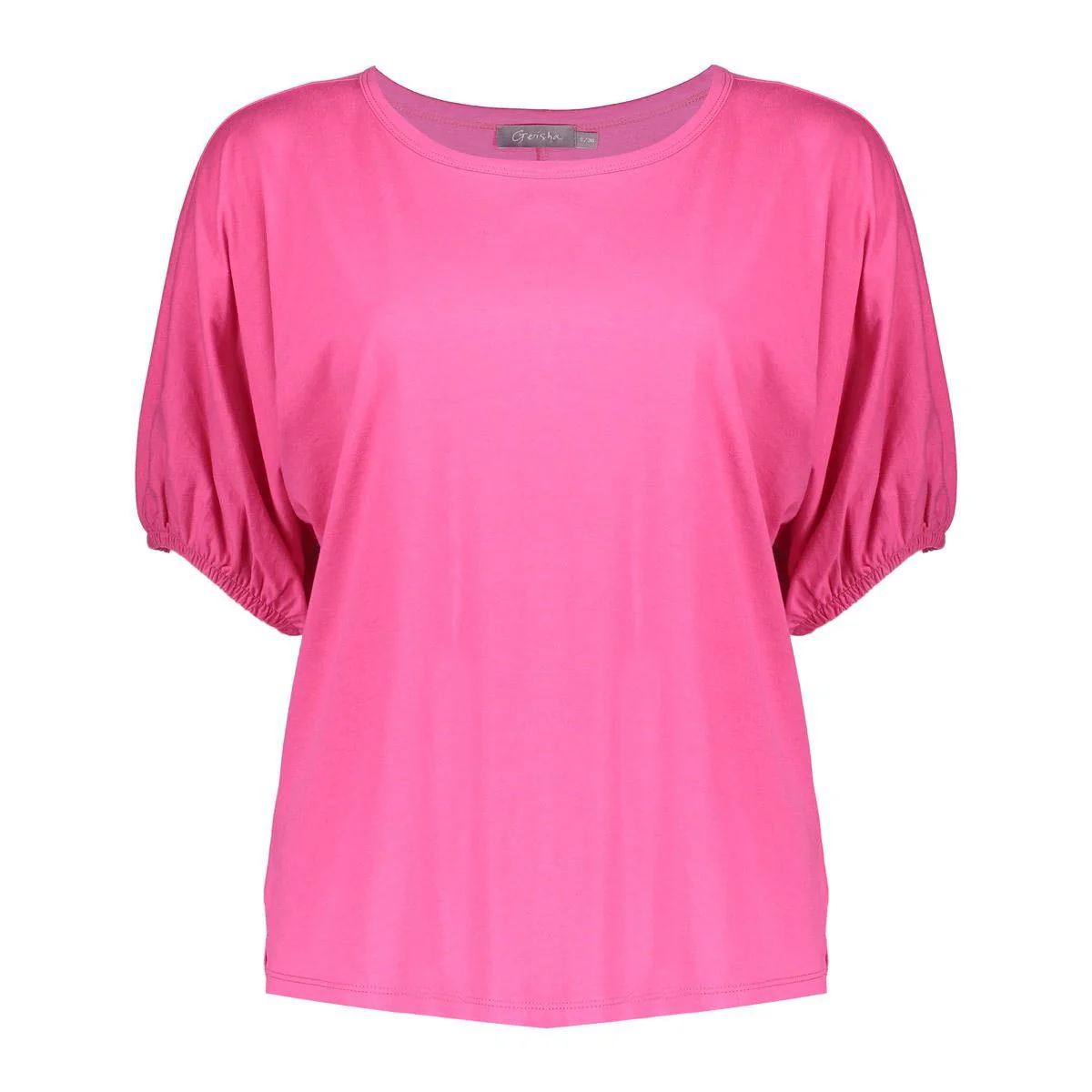 T-shirt Elastic Cuffs - Fuchsia - Afbeelding 2