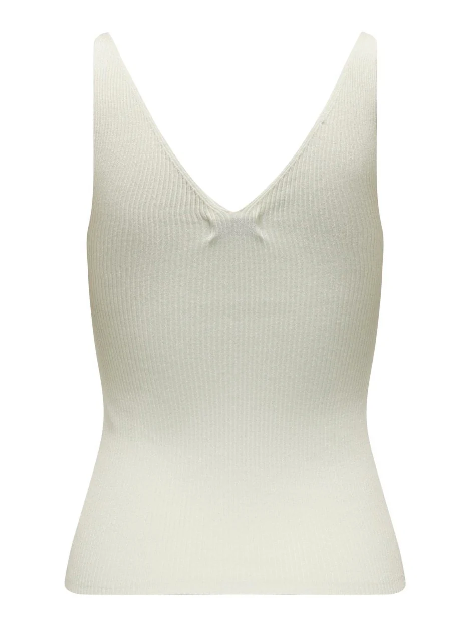 Jdynanna S/l Top Knt Noos - Off-white - Afbeelding 3