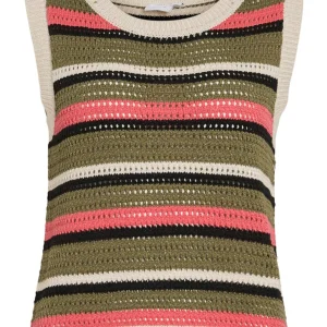 Vidulipa O-neck S/l Glitter Knit To - Zand Dessin