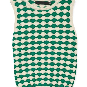 Vmcarry Sl O-neck Top Ga - Ecru Dessin