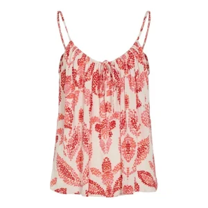 Vijinke Ada S/l Top - Wit Dessin