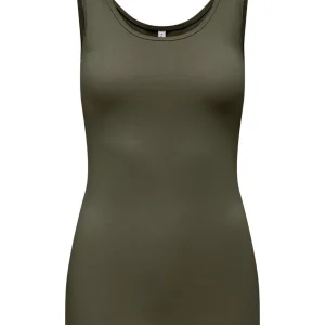 Onllive Love S/l Tank Top Noos - Olijf