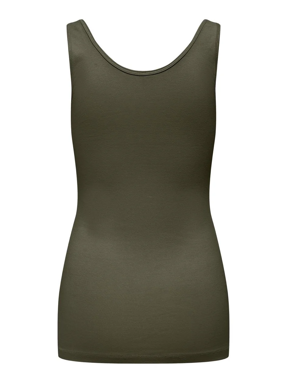 Onllive Love S/l Tank Top Noos - Olijf - Afbeelding 3