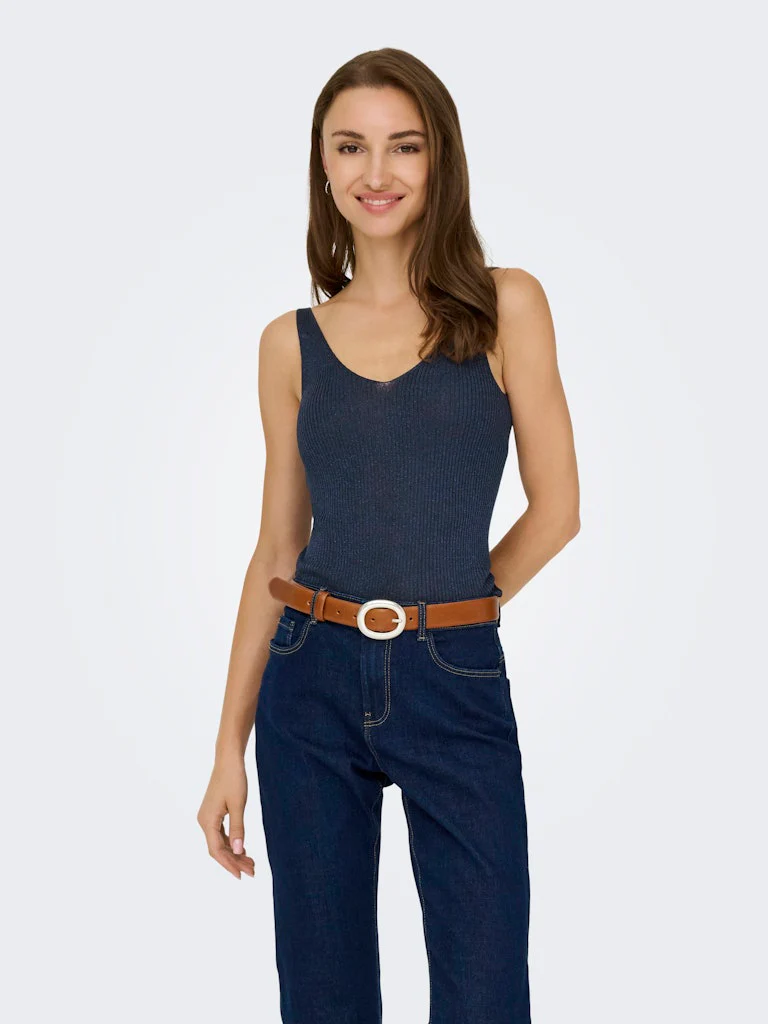 Jdybodilla Lurex S/l Top Knt - Navy - Afbeelding 4