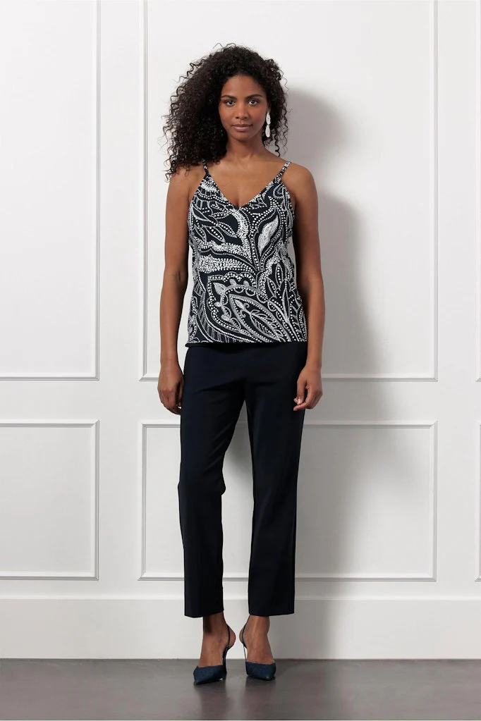 Brynn Summer Dot Singlet - Blauw Dessin - Afbeelding 4