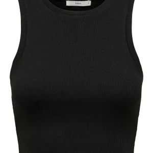 Onlvilma S/l Cropped Tank Top Jrs N - Zwart