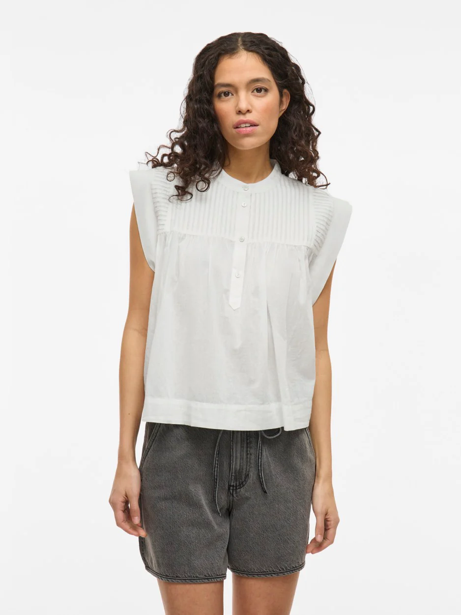 Vikatinka S/l Short Shirt - Off-white - Afbeelding 4