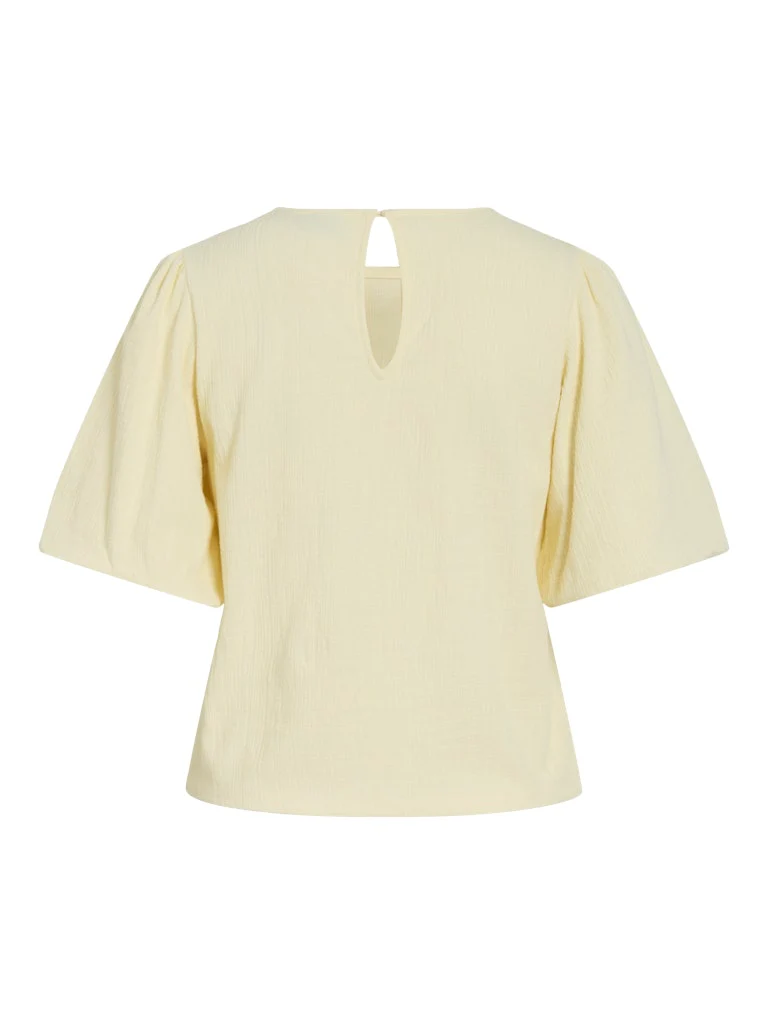 Vimalora O-neck 2/4 Top/1 - Licht Geel - Afbeelding 3