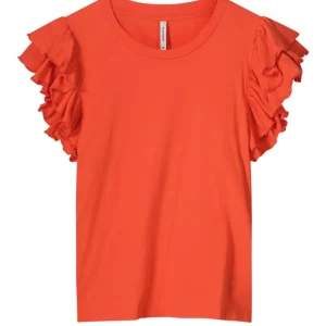 Top Cotton Single Jersey Garment Dyed - Koraal Rood