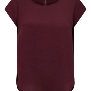 Onlvic S/s Solid Top Noos Ptm - Bordeaux