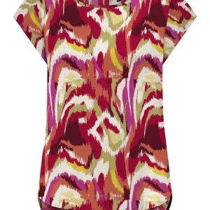 Onlvic S/s Aop Top Noos Ptm - Rood Dessin