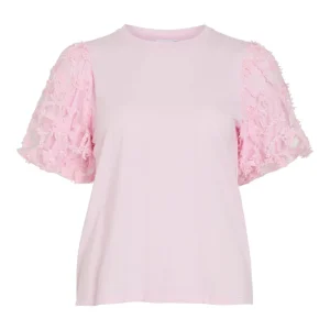 Vionesca O-neck S/s Top - Roze