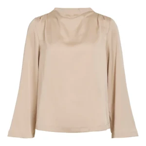 Vilutto High Neck Top/1 - Zand