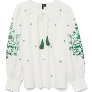 Vmhiba Ls Top Wvn Spe - Wit Dessin