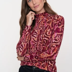 Top Aop With Col - Rood Dessin