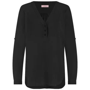 Evi Basic Blouse - Zwart