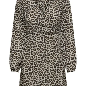 Onlalma Life Poly L/s Riley Dress A - Zand Dessin