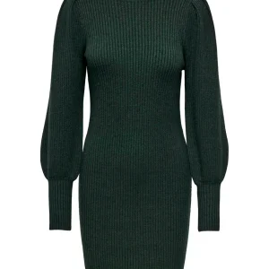 Onlkatia L/s Dress Cc Knt - Donkergroen